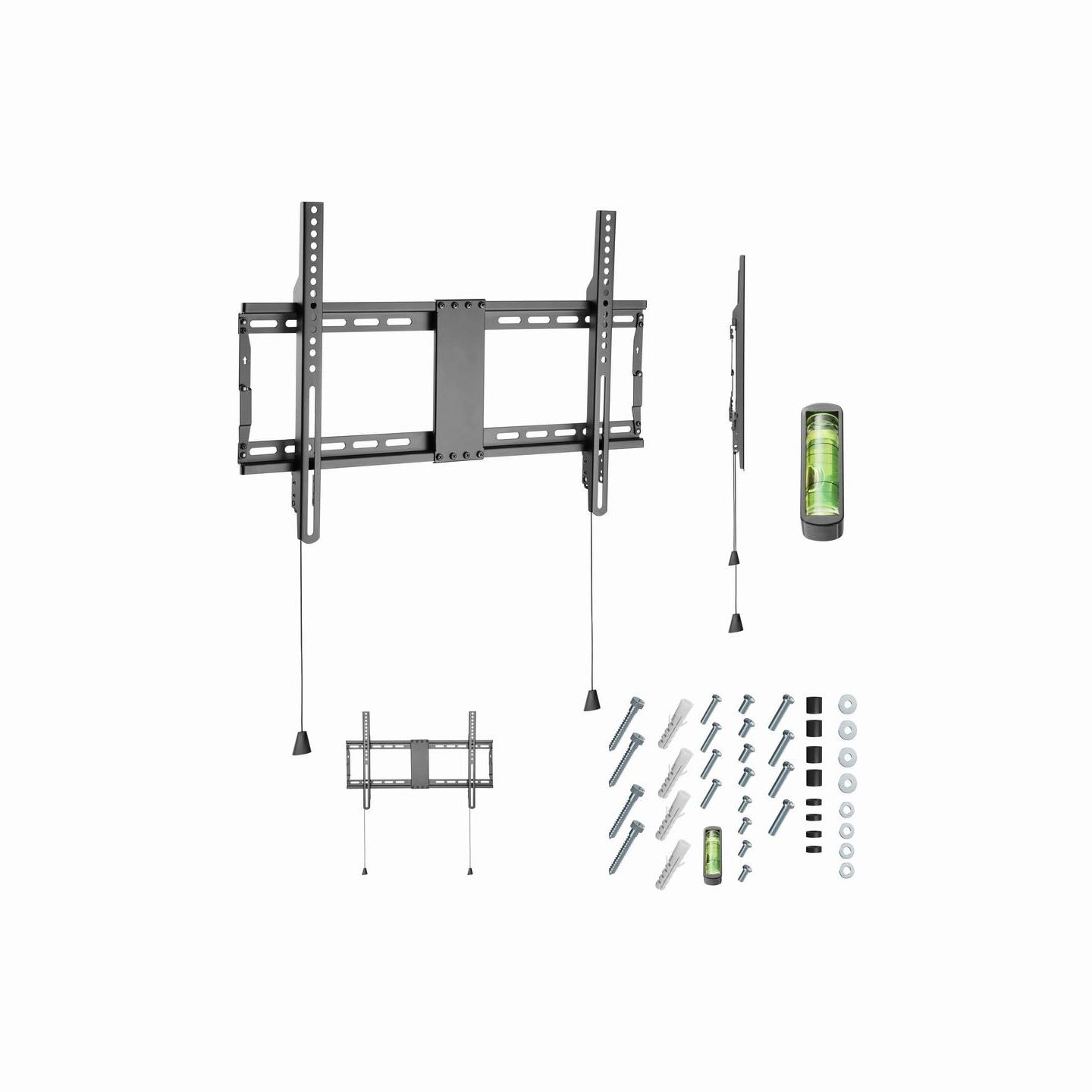 Gembird | Wall mount | WM-80F-01 | Fixed | 37-80 " | Maximum weight (capacity) 70 kg | Black