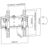 Gembird | Wall mount | WM-42T-02 | Tilt | 23-42 " | Black