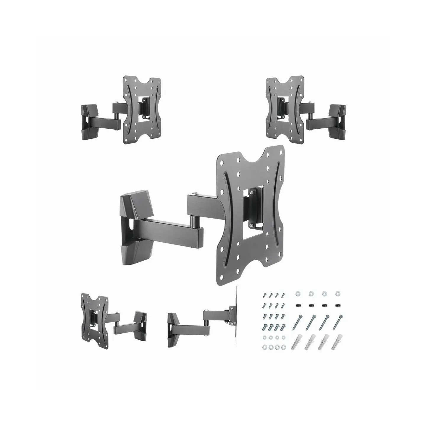 Gembird | Wall mount | WM-42ST-01 | Tilt, Swivel | 23-42 " | Black