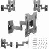 Gembird | Wall mount | WM-42ST-01 | Tilt, Swivel | 23-42 " | Black