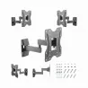Gembird | Wall mount | WM-42ST-01 | Tilt, Swivel | 23-42 " | Black
