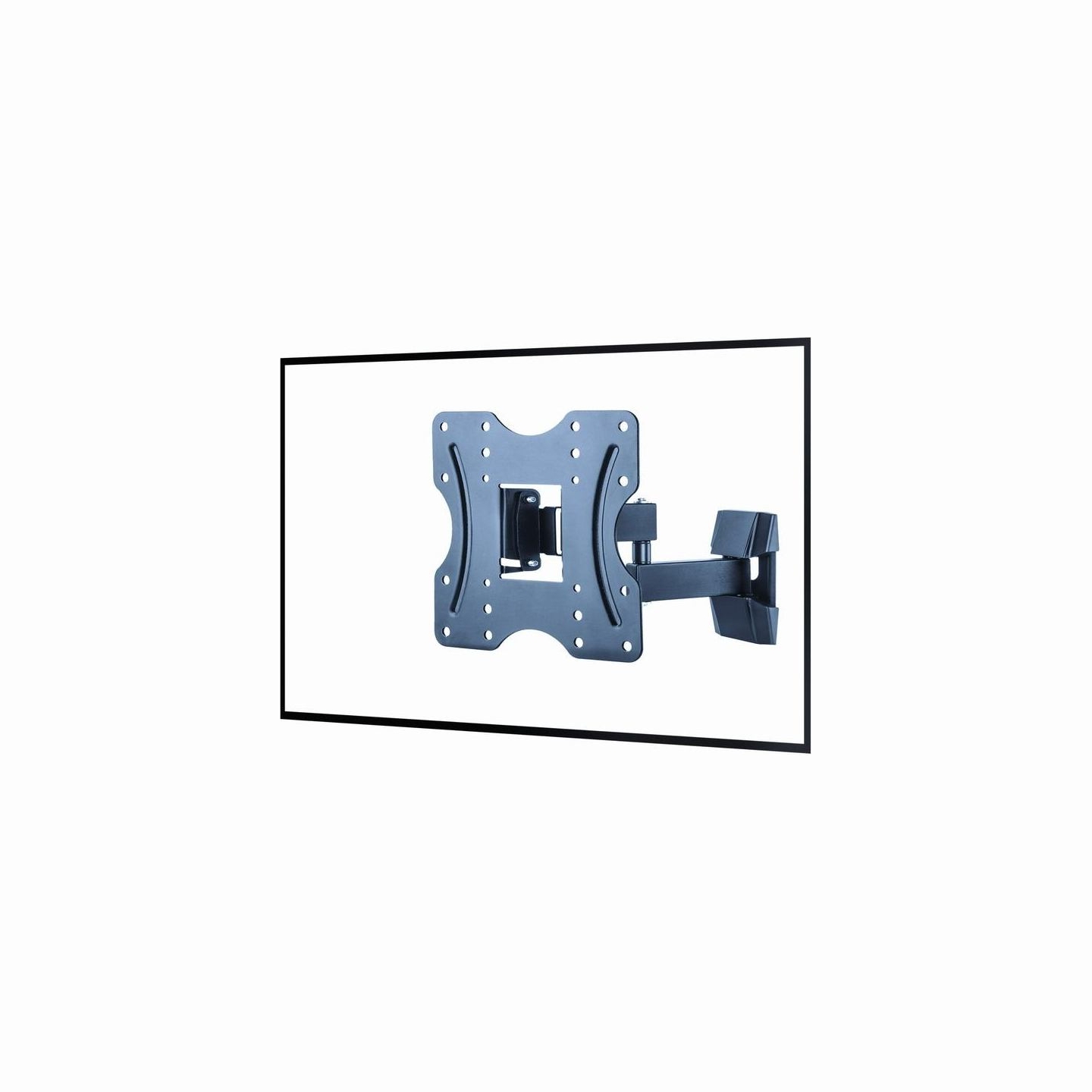 Gembird | Wall mount | WM-42ST-01 | Tilt, Swivel | 23-42 " | Black