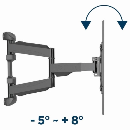 Gembird | Wall mount | WM-75ST-01 | Tilt, swivel, rotate | 32-75 " | Maximum weight (capacity) 45.5 kg | Black