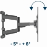 Gembird | Wall mount | WM-75ST-01 | Tilt, swivel, rotate | 32-75 " | Maximum weight (capacity) 45.5 kg | Black