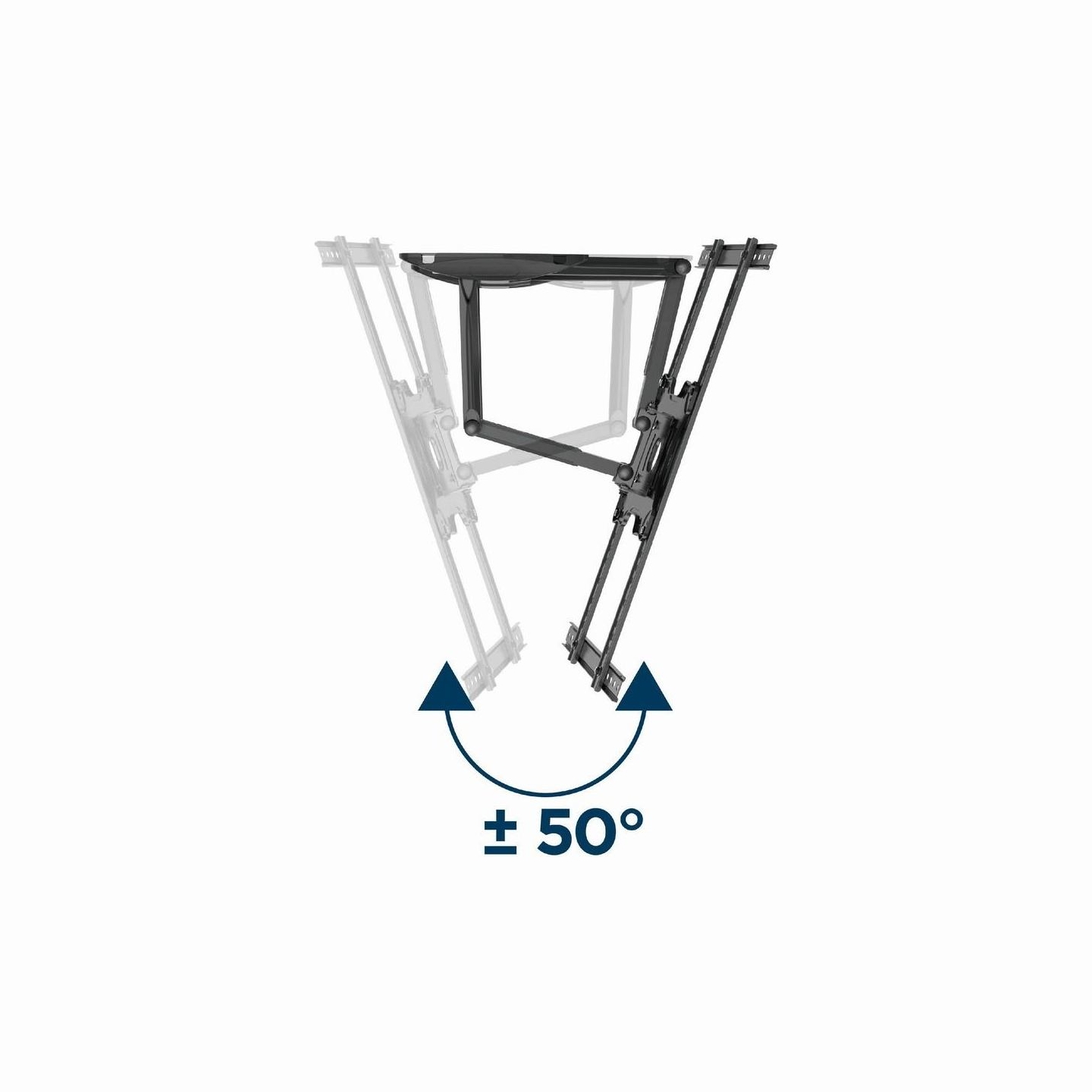 Gembird | Wall mount | WM-75ST-01 | Tilt, swivel, rotate | 32-75 " | Maximum weight (capacity) 45.5 kg | Black