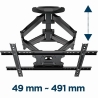 Gembird | Wall mount | WM-75ST-01 | Tilt, swivel, rotate | 32-75 " | Maximum weight (capacity) 45.5 kg | Black