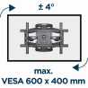 Gembird | Wall mount | WM-75ST-01 | Tilt, swivel, rotate | 32-75 " | Maximum weight (capacity) 45.5 kg | Black
