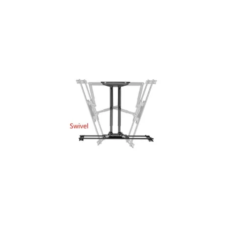 Gembird | Wall mount | WM-80STR-01 | Tilt, swivel, rotate | 40-80 " | Maximum weight (capacity) 50 kg | Black