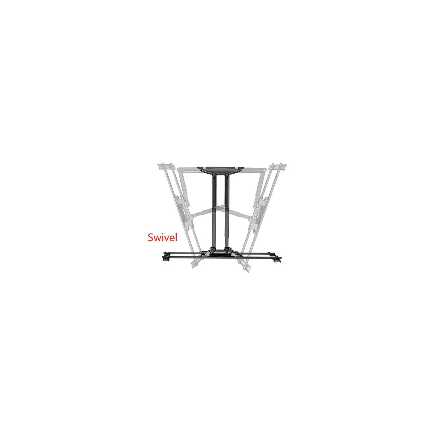 Gembird | Wall mount | WM-80STR-01 | Tilt, swivel, rotate | 40-80 " | Maximum weight (capacity) 50 kg | Black