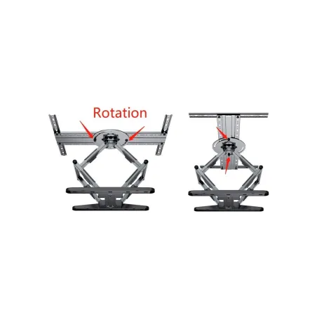 Gembird | Wall mount | WM-80STR-01 | Tilt, swivel, rotate | 40-80 " | Maximum weight (capacity) 50 kg | Black