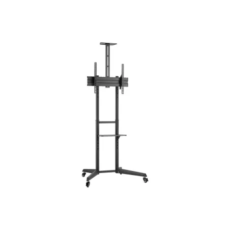 Goobay Floor stand | 59508 TV Presentation Stand Pro (Size L) | Adjustable Height, Tilt | 37-70 " | Black