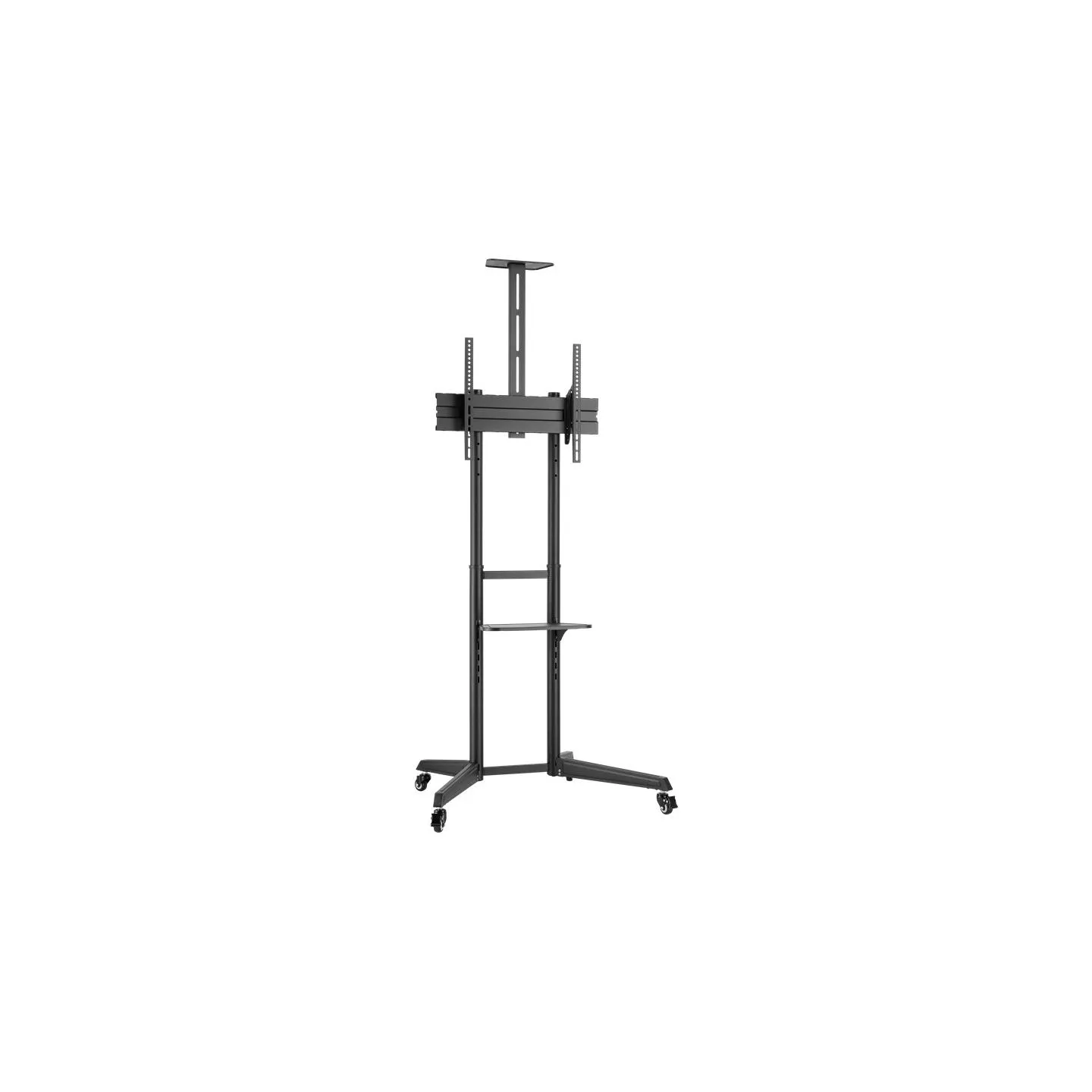 Goobay Floor stand | 59508 TV Presentation Stand Pro (Size L) | Adjustable Height, Tilt | 37-70 " | Black