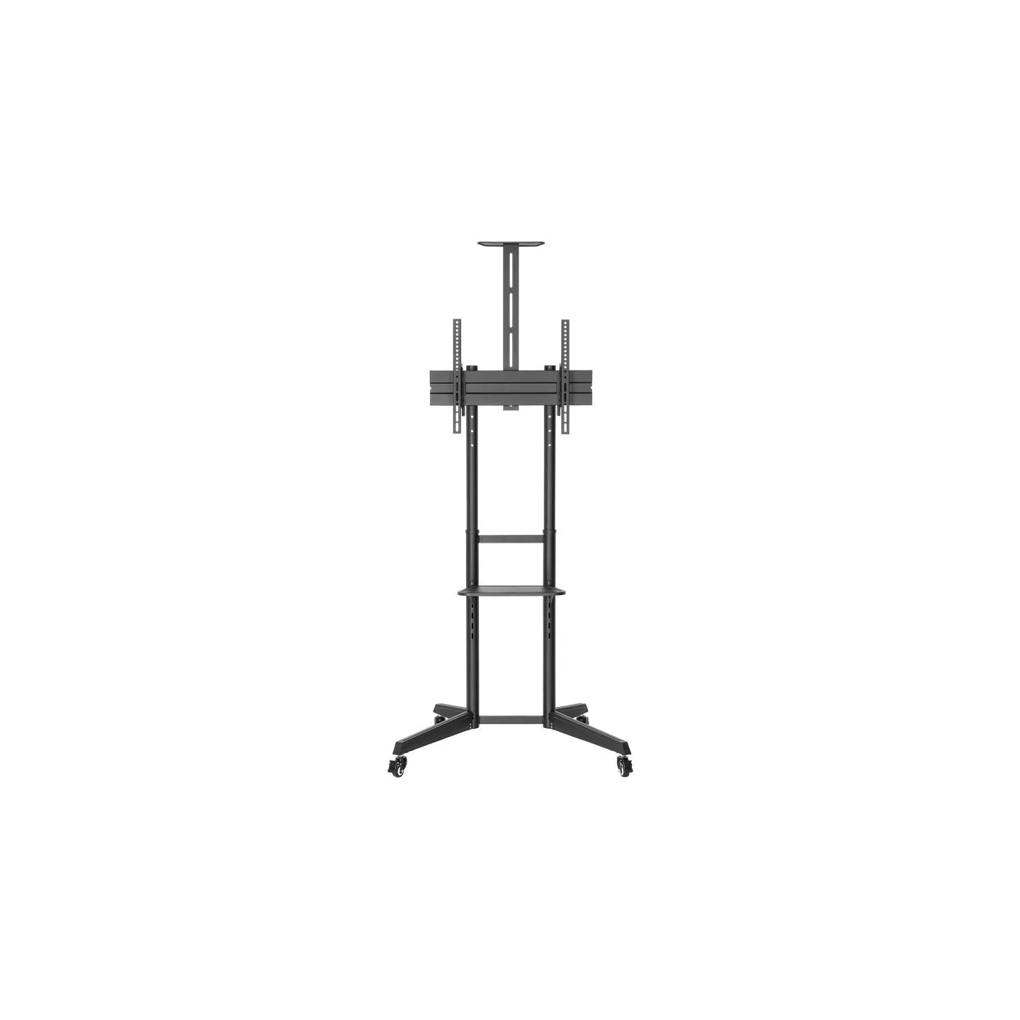 Goobay Floor stand | 59508 TV Presentation Stand Pro (Size L) | Adjustable Height, Tilt | 37-70 " | Black