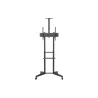 Goobay Floor stand | 59508 TV Presentation Stand Pro (Size L) | Adjustable Height, Tilt | 37-70 " | Black