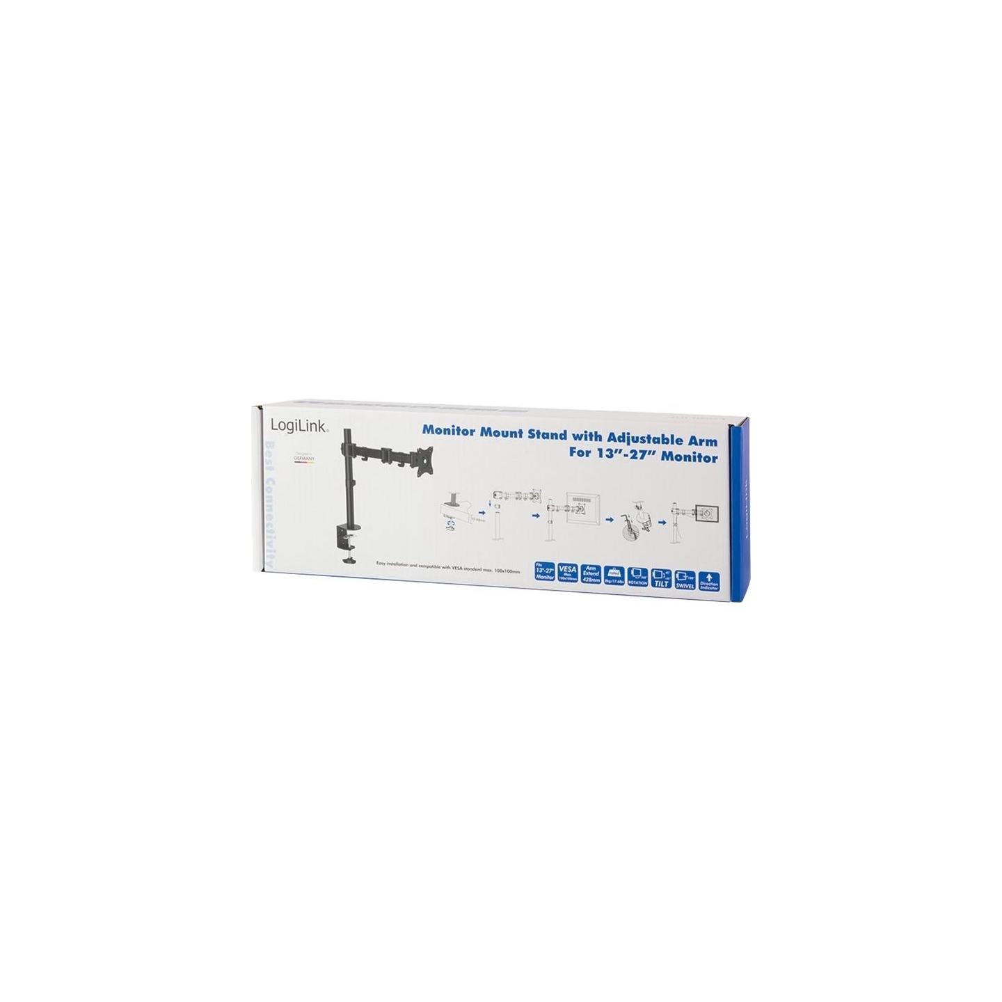 Logilink | Desk Mount | BP0021 | 13-27 " | Maximum weight (capacity) 8 kg