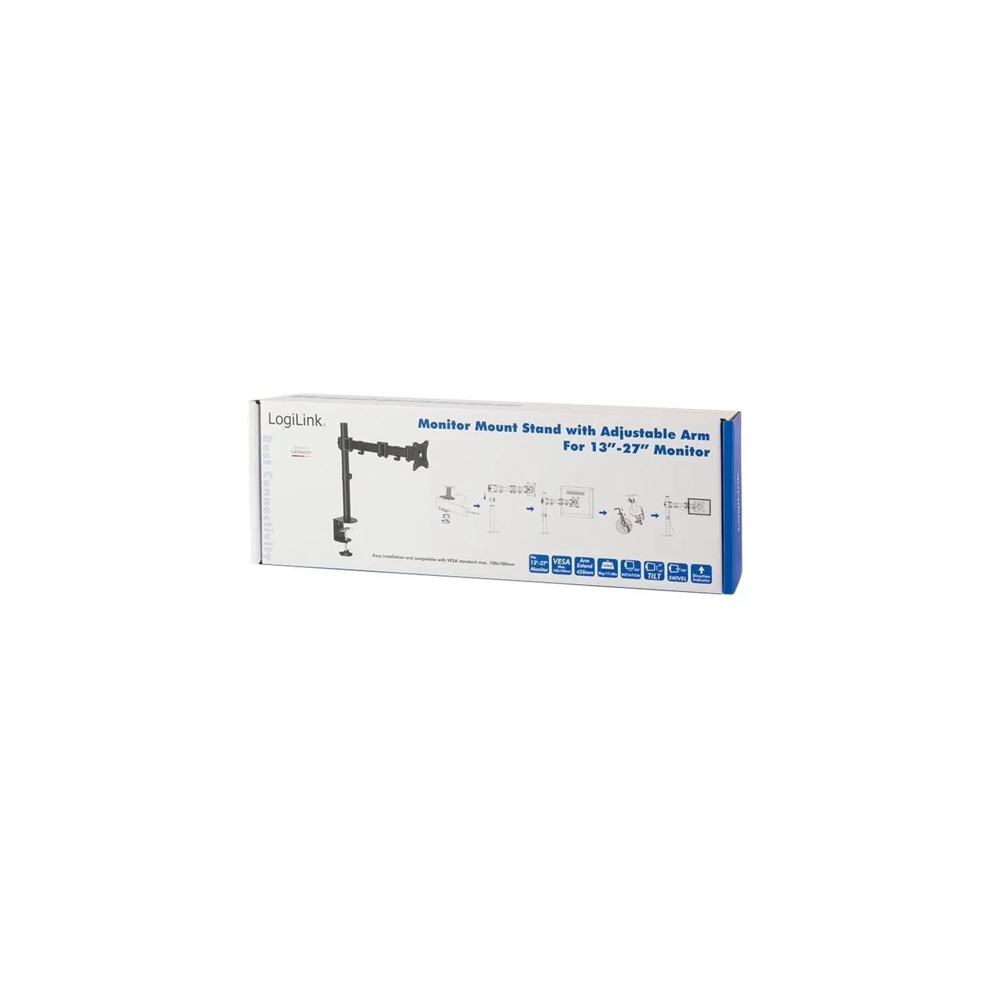 Logilink Monitor mount 13-27 39; steel, VESA 100x100