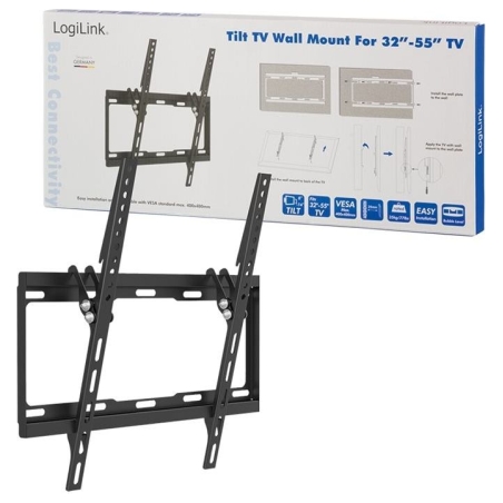 Logilink BP0012 TV Wall mount, 32–55", tilt -14°, 25 mm