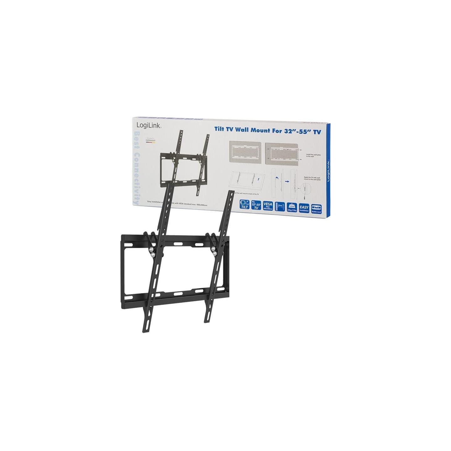 Logilink BP0012 TV Wall mount, 32–55", tilt -14°, 25 mm