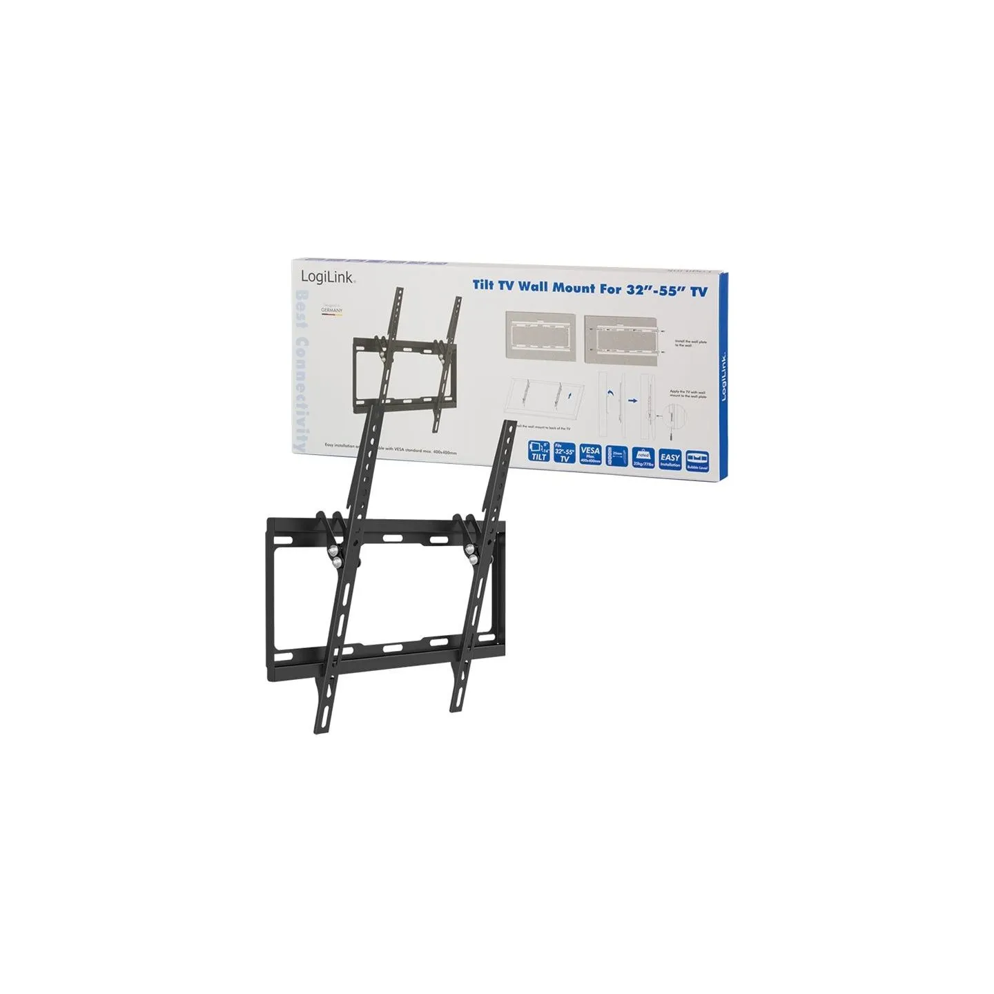 Logilink BP0012 TV Wall mount, 32–55", tilt -14°, 25 mm