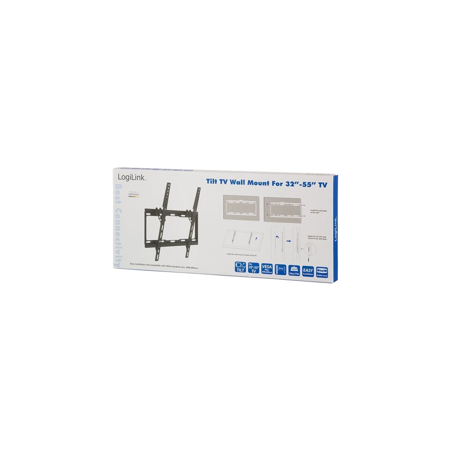 Logilink BP0012 TV Wall mount, 32–55", tilt -14°, 25 mm