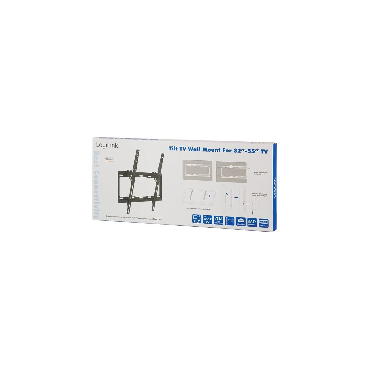 Logilink BP0012 TV Wall mount, 32–55", tilt -14°, 25 mm