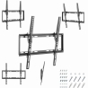 Gembird | Wall mount | WM-55T-03 | Tilt | 32-55 " | Black