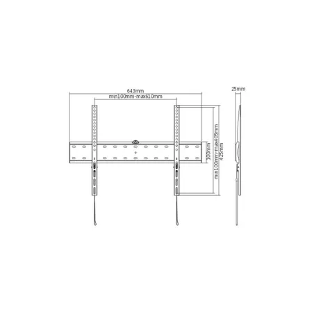 Gembird TV SET ACC WALL MOUNT 37-70"/WM-70F-01 GEMBIRD