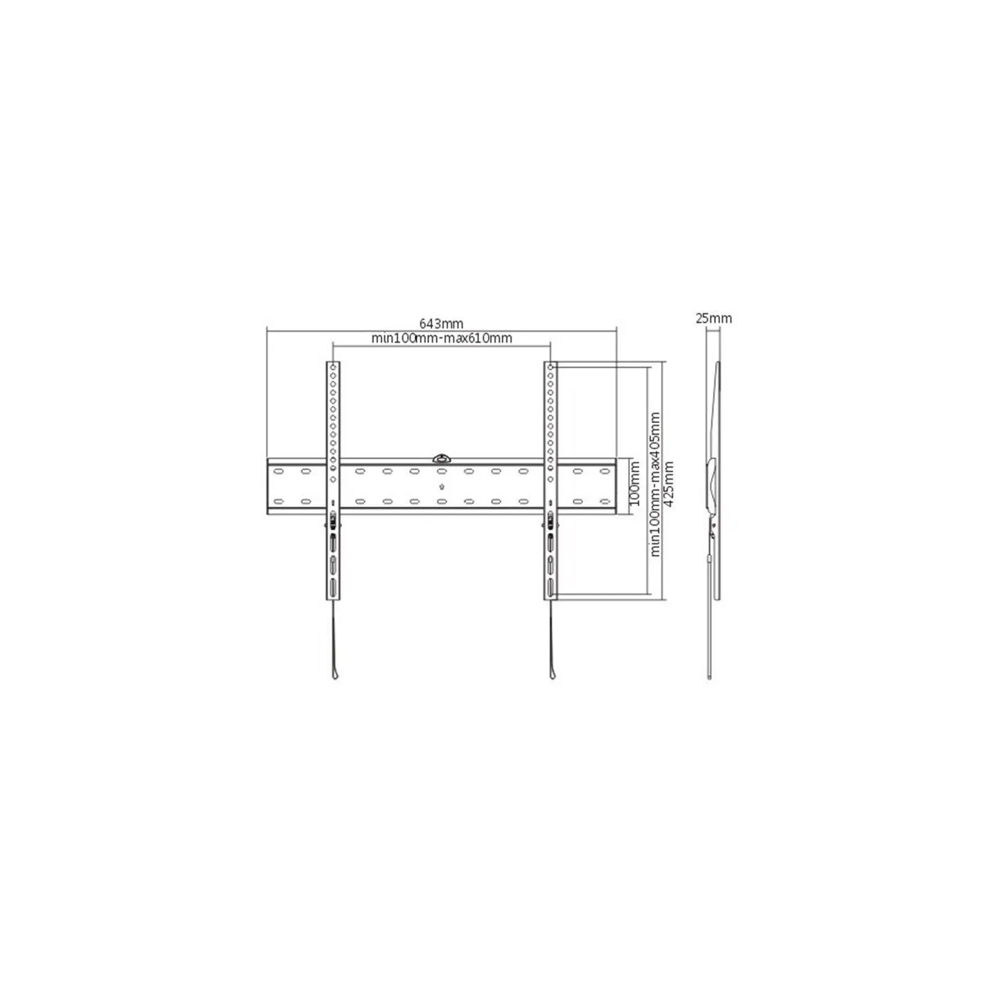 Gembird TV SET ACC WALL MOUNT 37-70"/WM-70F-01 GEMBIRD