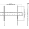 Gembird | Wall mount | Fixed | 37-70 " | Maximum weight (capacity) 40 kg | Black