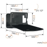 Vogels | Wall mount | SOUND 3205 Speaker Wall Mount | Tilt | Maximum weight (capacity) 6.5 kg | Black