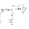 Digitus | Desk Mount | Swivel, Height adjustment | 15-32 " | Maximum weight (capacity) 8 kg | Black