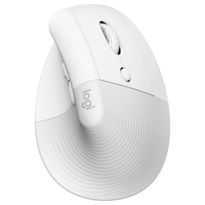 Logitech Lift Bluetooth Vertical Ergonomic Mouse - OFF-WHITE/PALE GREY