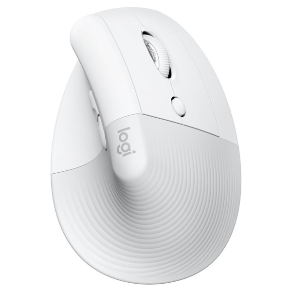 Logitech Lift Bluetooth Vertical Ergonomic Mouse - OFF-WHITE/PALE GREY