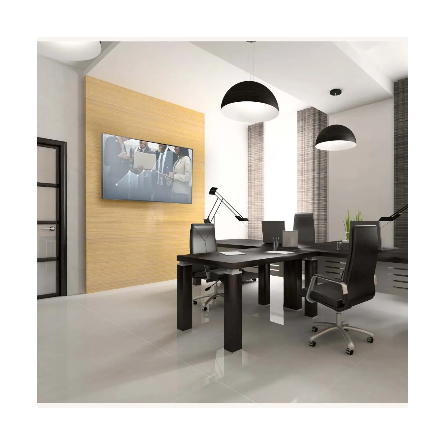 Edbak | Wall mount | PWB2C-B | 42-75 " | Maximum weight (capacity) 80 kg | Black