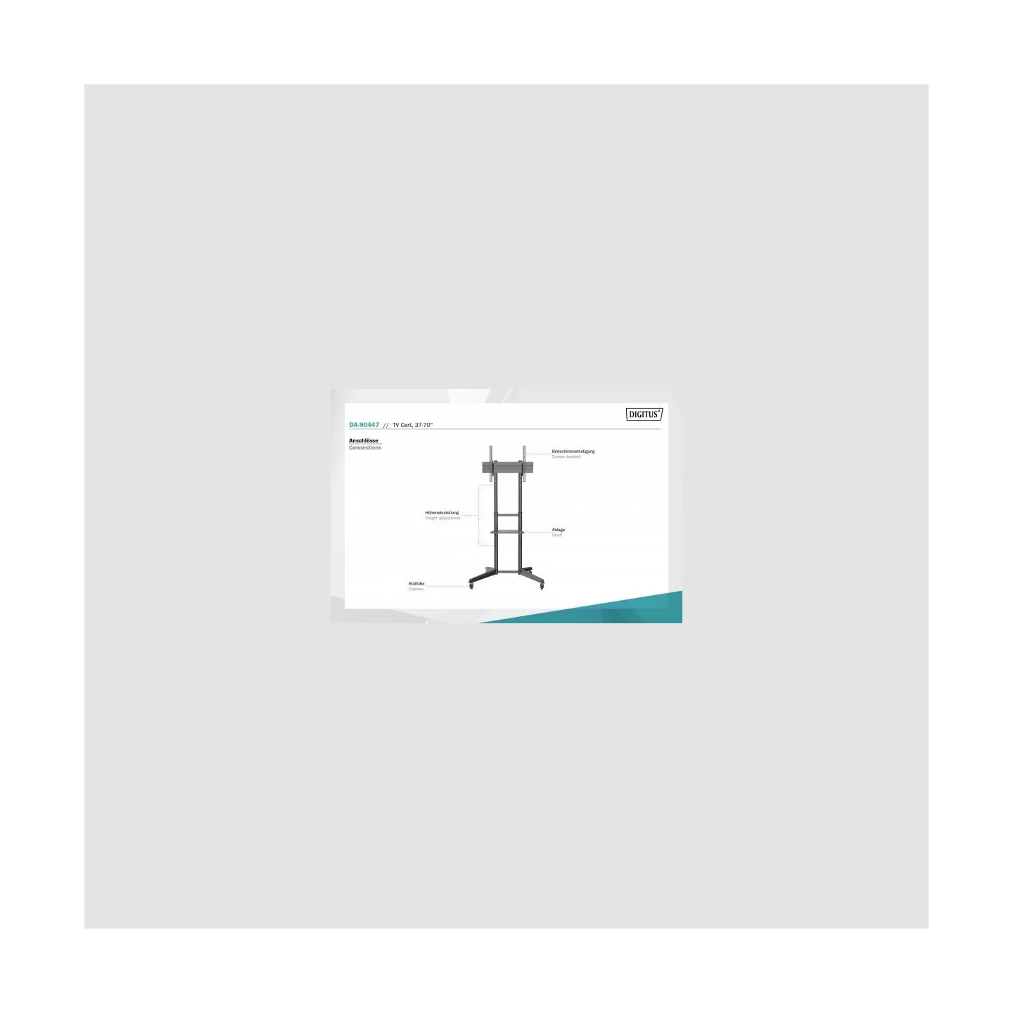 Digitus TV presentation cart DA-90447