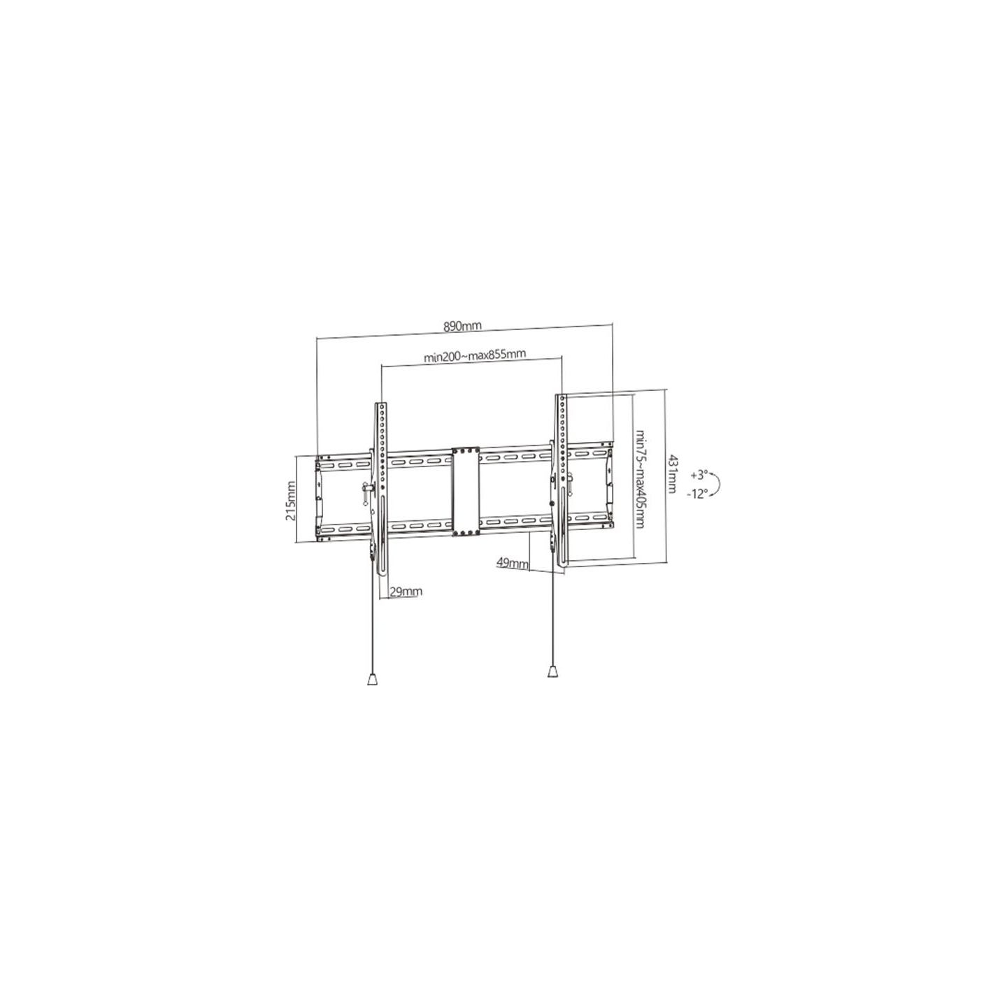 Gembird TV Wall Mount 43-90 inch tilt
