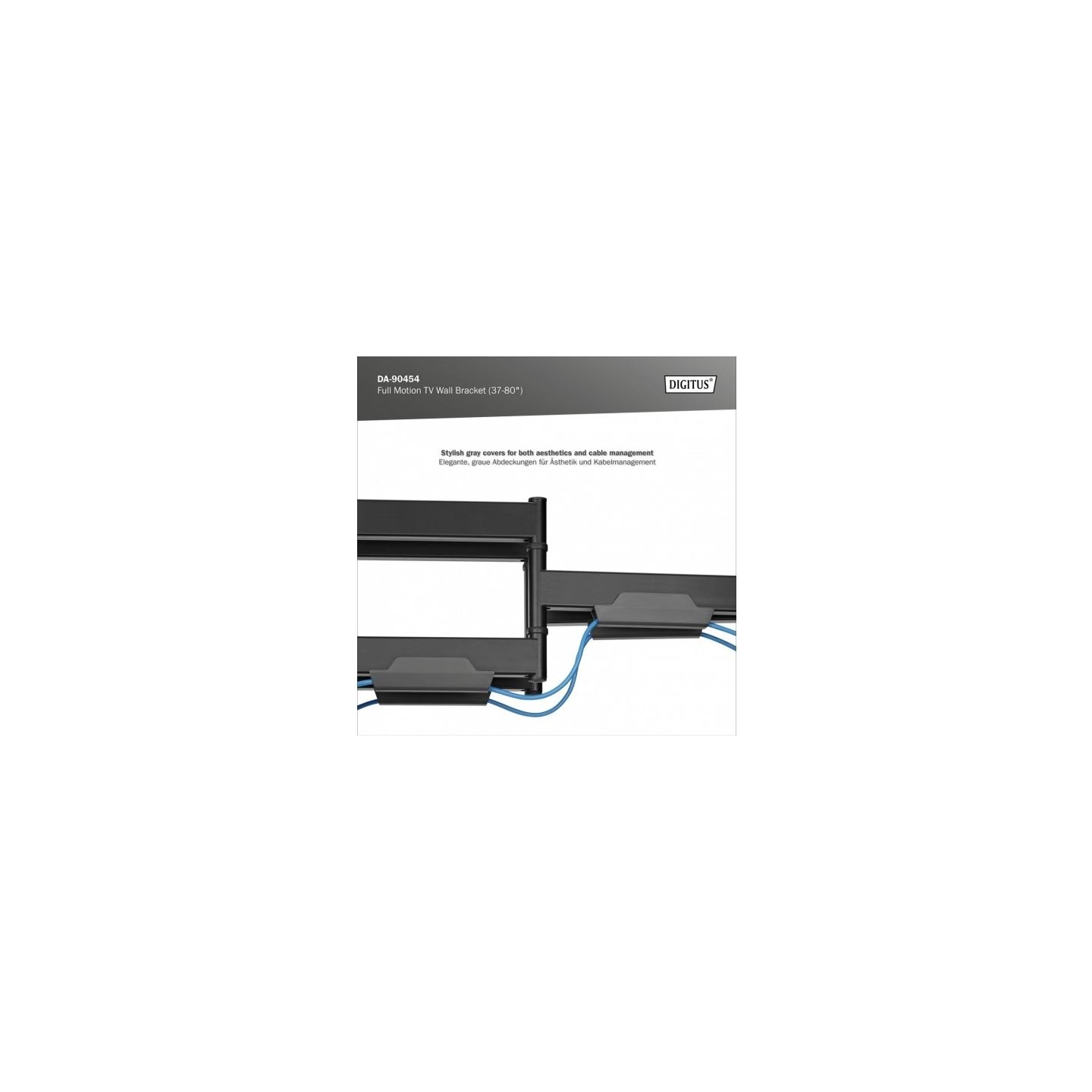 Digitus | Wall mount | 37-80 " | Maximum weight (capacity) 60 kg | Black
