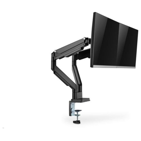 Digitus | Desk Mount | Universal Dual Monitor Mount with Gas Spring and Clamp Mount | Swivel, height adjustment, rotate | Black