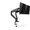 Digitus | Desk Mount | Universal Dual Monitor Mount with Gas Spring and Clamp Mount | Swivel, height adjustment, rotate | Black