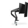 Digitus | Desk Mount | Universal Dual Monitor Mount with Gas Spring and Clamp Mount | Swivel, height adjustment, rotate | Black