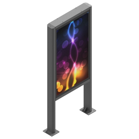 Edbak | Floor stand | POK101 | 55 " | Maximum weight (capacity) 80 kg | Black