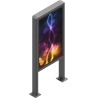 Edbak | Floor stand | POK101 | 55 " | Maximum weight (capacity) 80 kg | Black