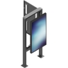 Edbak | Floor stand | POK101 | 55 " | Maximum weight (capacity) 80 kg | Black