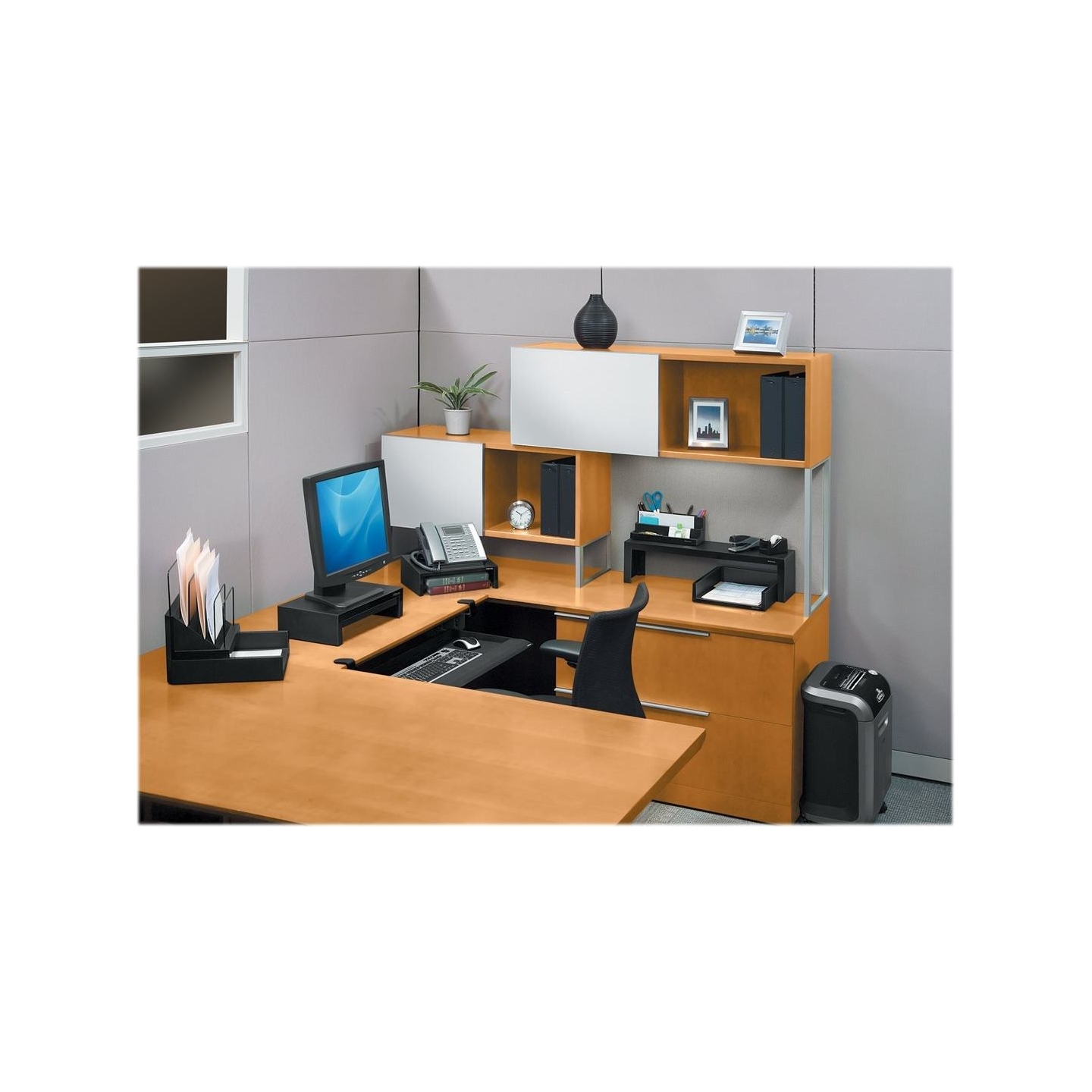 Fellowes | Designer Suites Monitor Riser | Height adjustment | Black