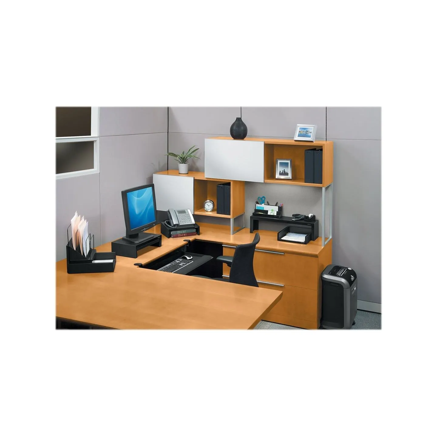 Fellowes | Designer Suites Monitor Riser | Height adjustment | Black