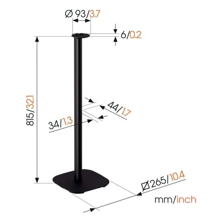 Vogels Floor stand | SFS 4113 Sonos speaker stand for Era 100 | Maximum weight (capacity) 2 kg | Black