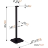 Vogels Floor stand | SFS 4113 Sonos speaker stand for Era 100 | Maximum weight (capacity) 2 kg | Black