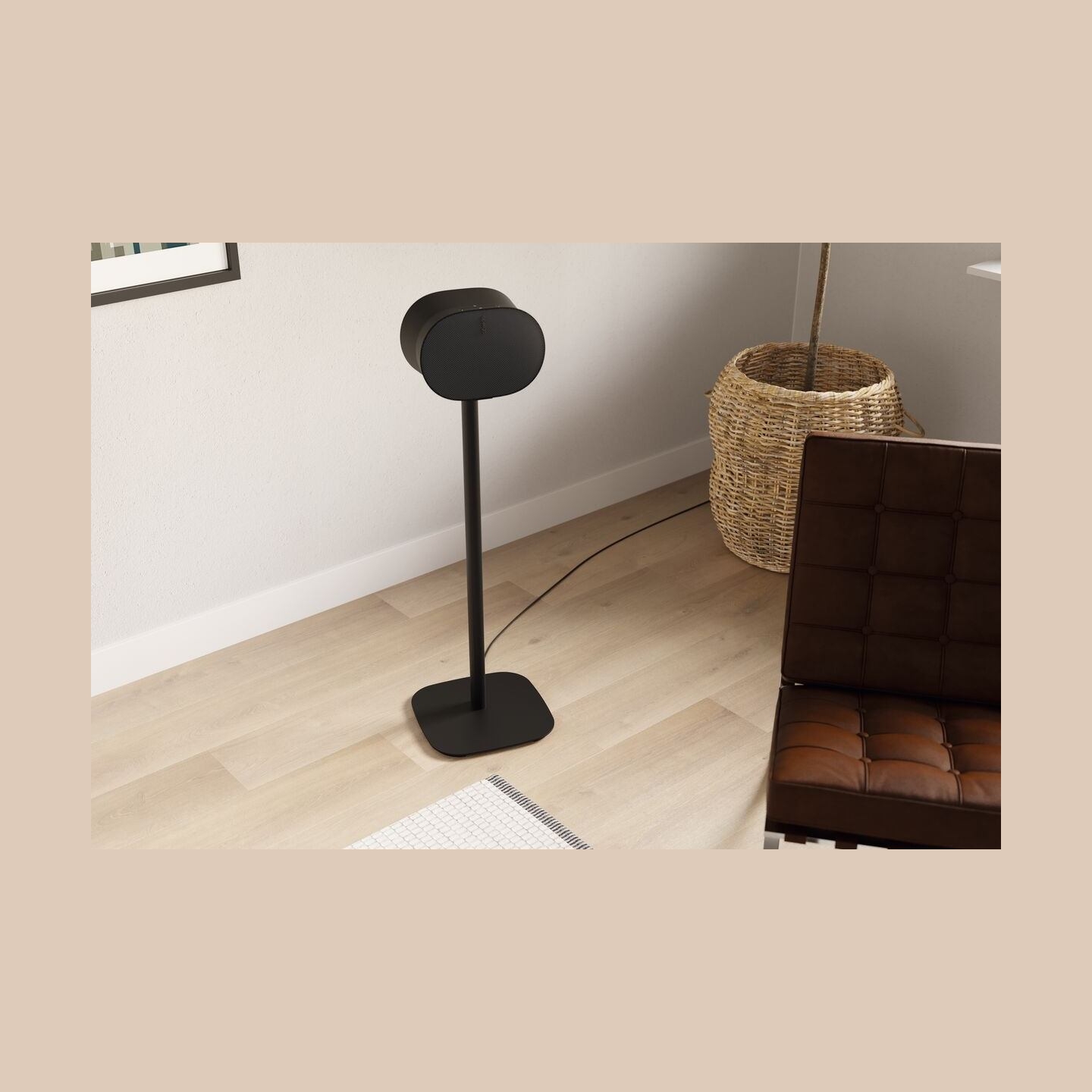 Vogels Floor stand | SFS 4133 Sonos speaker stand for Era 300 | Maximum weight (capacity) 4.5 kg | Black