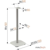 Vogels Floor stand | SFS 4133 Sonos speaker stand for Era 300 | Maximum weight (capacity) 4.5 kg | White