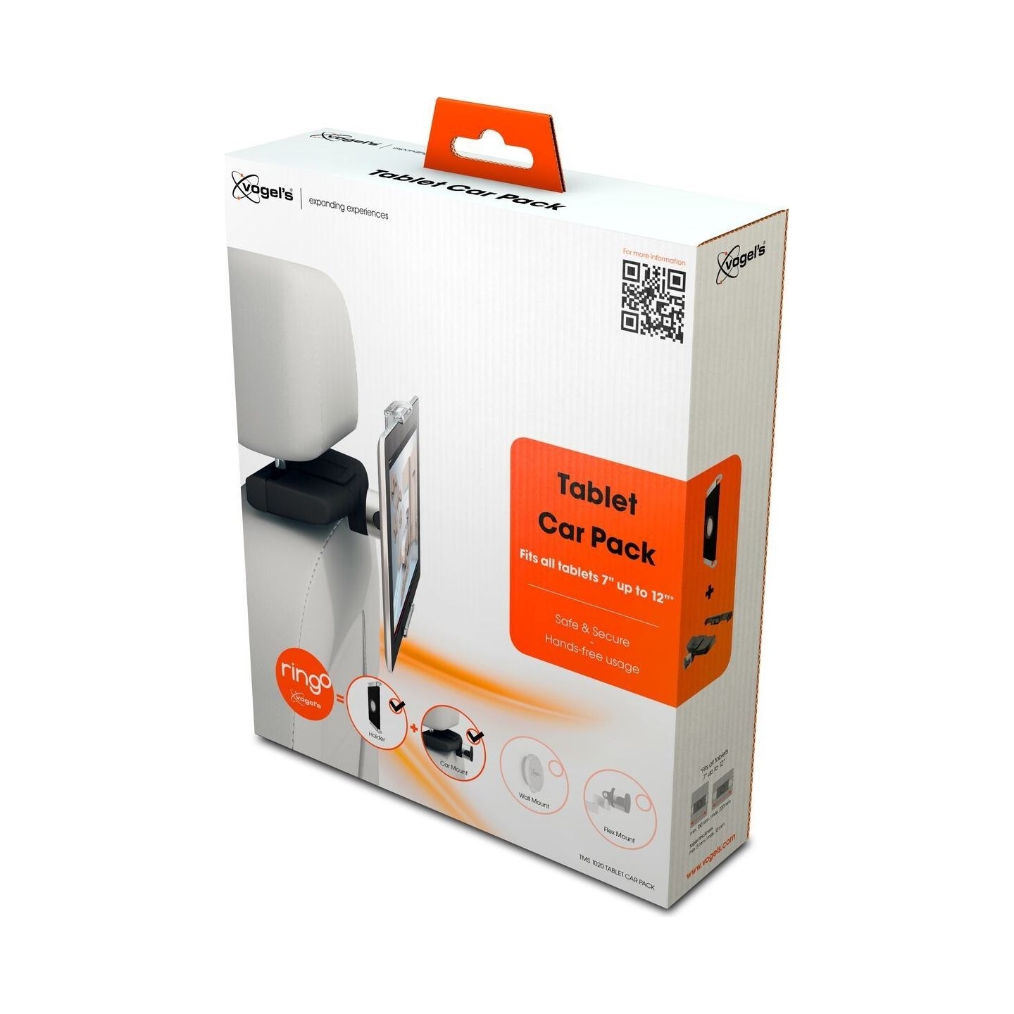 Vogels TMS 1020 Tablet Car Pack | Tilt | 7-13 " | Maximum weight (capacity) 1 kg | Black